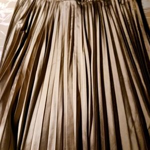 Talbots Hand Woven Silk Knife Pleated Skirt Size 10